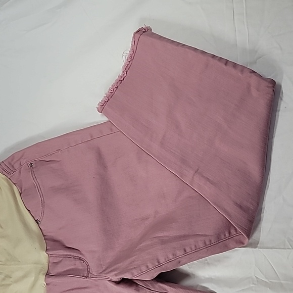 Flutter & Kick Maternity Skinny Ankle Jeans size 12 Rose Pink - Picture 3 of 16